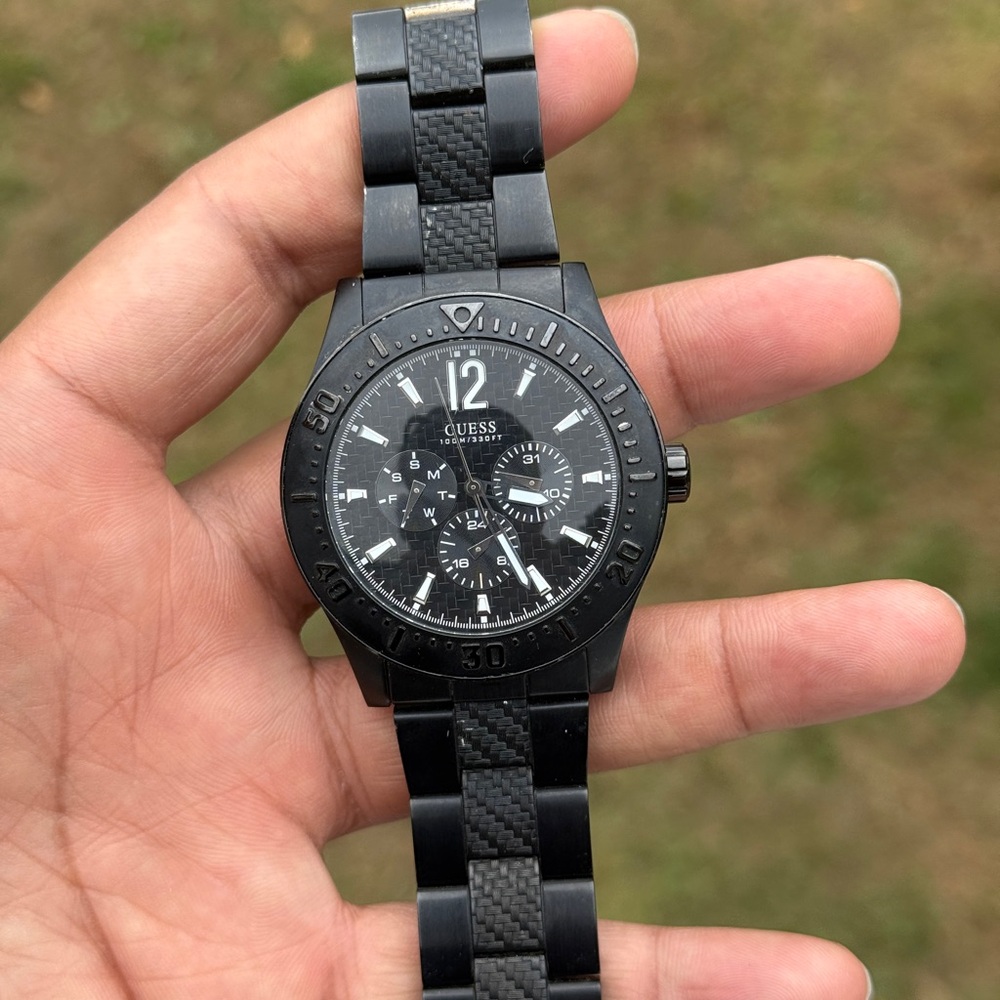 Guess Black Multifunctional Chronograph Mens Watch - image 6